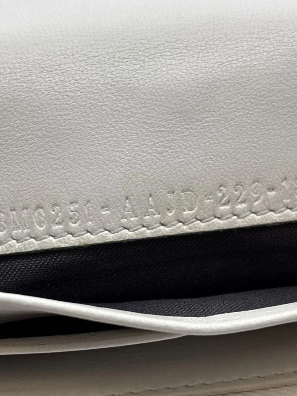Fendi Baguette Embossed FF Nappa Leather Continental Wallet Off White